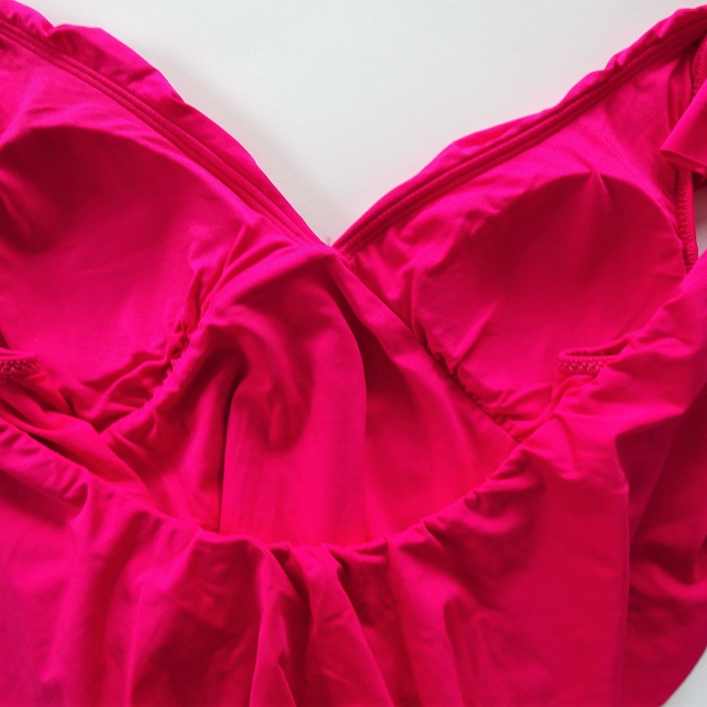 Trina Turk V-Neck Ruffle Sleeve One Piece Swimsuit - Picture 4 of 4